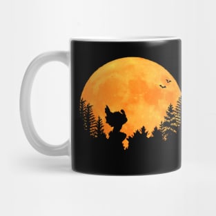 Romantic turkey with bat at night in the moonlight Mug